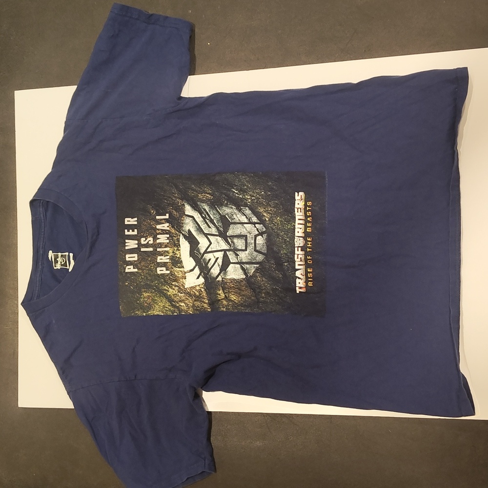 Hasbro Transformers Rise Of The Beasts Men's Navy Blue Graphic T shirt